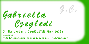 gabriella czegledi business card